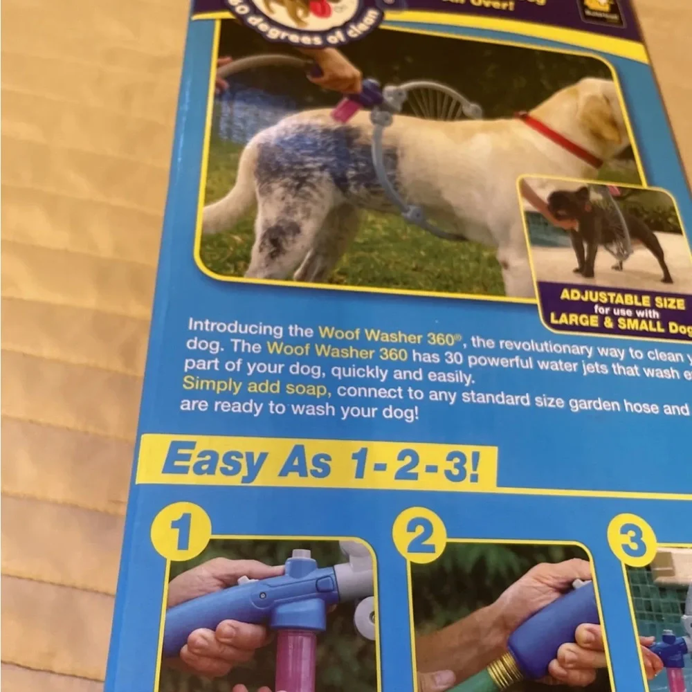 Woof washer dog bath out side as seen on tv puppy bath groomers pets